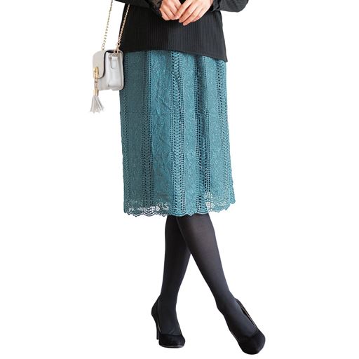 総レーススカート セシール Cecile