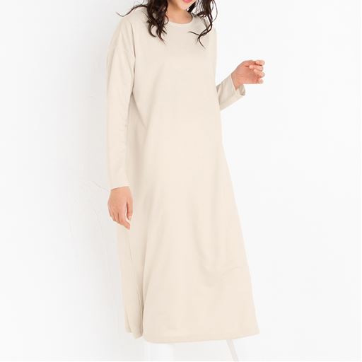 Net限定 ミニ裏毛ワイドマキシチュニックワンピース セシール Cecile Net限定 ミニ裏毛ワイドマキシチュニックワンピース セシール Cecile