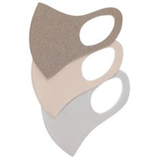 洗える3Dマスク(シアバター配合)(抗菌防臭・UVカット)(3枚組)【パステルマスク】