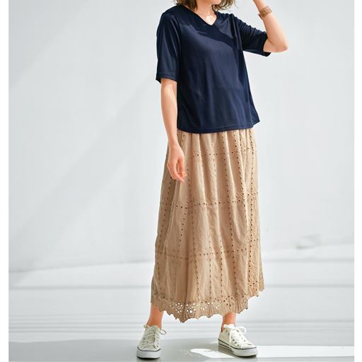 ぽっちゃりさんサイズ ドッキングワンピース セシール Cecile