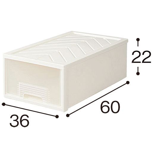 収納ケース 奥行たっぷり60cm セシール Cecile