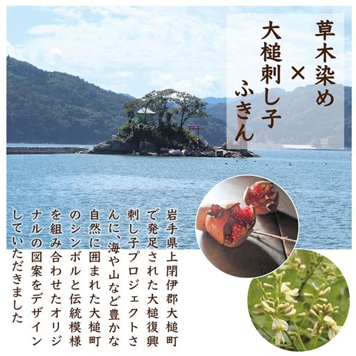 頒布 草木で染めた糸で楽しむ大槌刺し子ふきん セシール Cecile 頒布 草木で染めた糸で楽しむ大槌刺し子ふきん セシール Cecile
