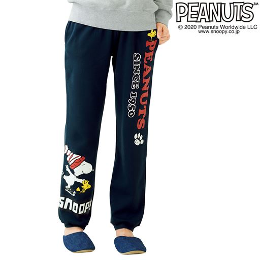 あったか裏起毛ロングパンツ Snoopy セシール Cecile あったか裏起毛ロングパンツ Snoopy セシール Cecile