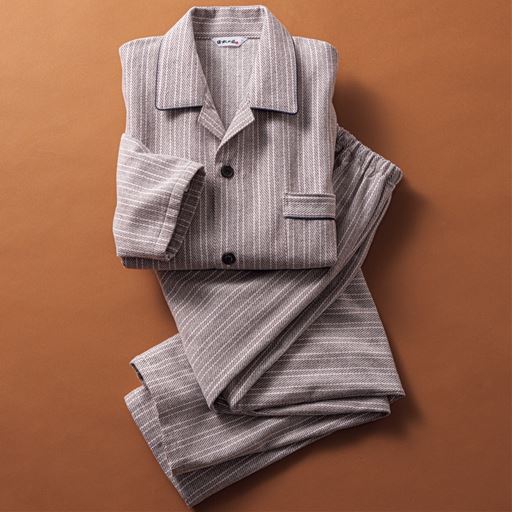 日本製 綿100 あったか綿毛布 紳士シャツパジャマ セシール Cecile
