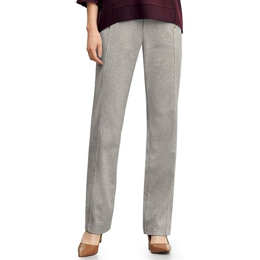 ウールライクストレートパンツ 洗濯機ok 選べる2レングス セシール Cecile