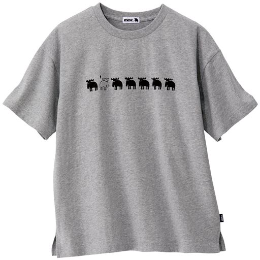 ぽっちゃりさんサイズ Moz ゆるシルエット ロゴtシャツ 綿100 セシール Cecile ぽっちゃりさんサイズ Moz ゆるシルエット ロゴtシャツ 綿100 セシール Cecile