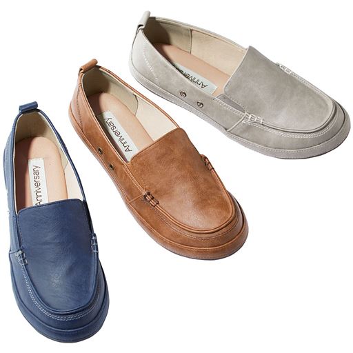 ぽっちゃりさんサイズ カジュアルデッキシューズ 4e セシール Cecile