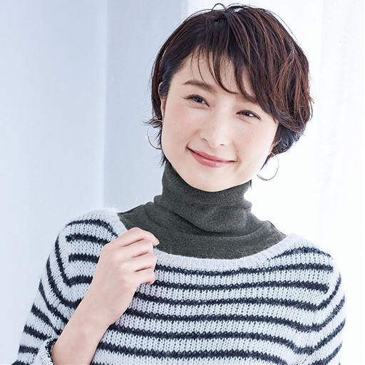 首ポカ付けタートル カイロポケット付 セシール Cecile