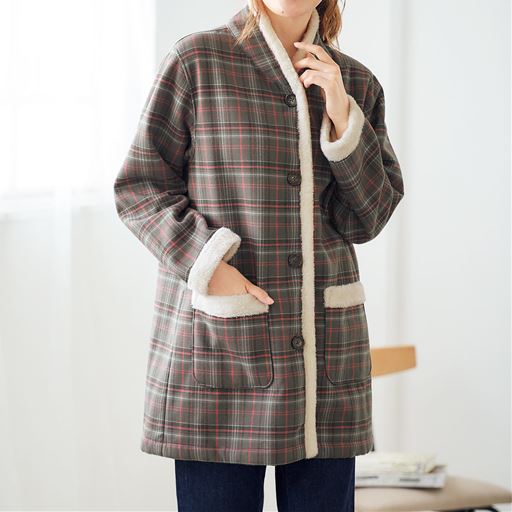 ボア使いハイネック裏ボアジャケット セシール Cecile