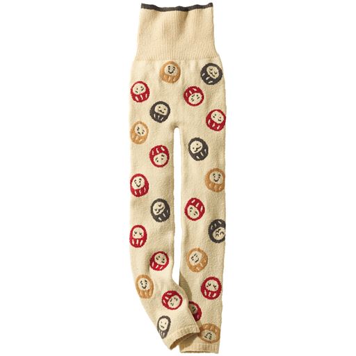 あったかモコモコ腹巻き付き10分丈パンツ はきこみ丈ハイウエスト セシール Cecile