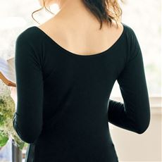 オフショルダー8分袖インナー チラ見えしないオフショルダータイプ スマートヒート 口コミ