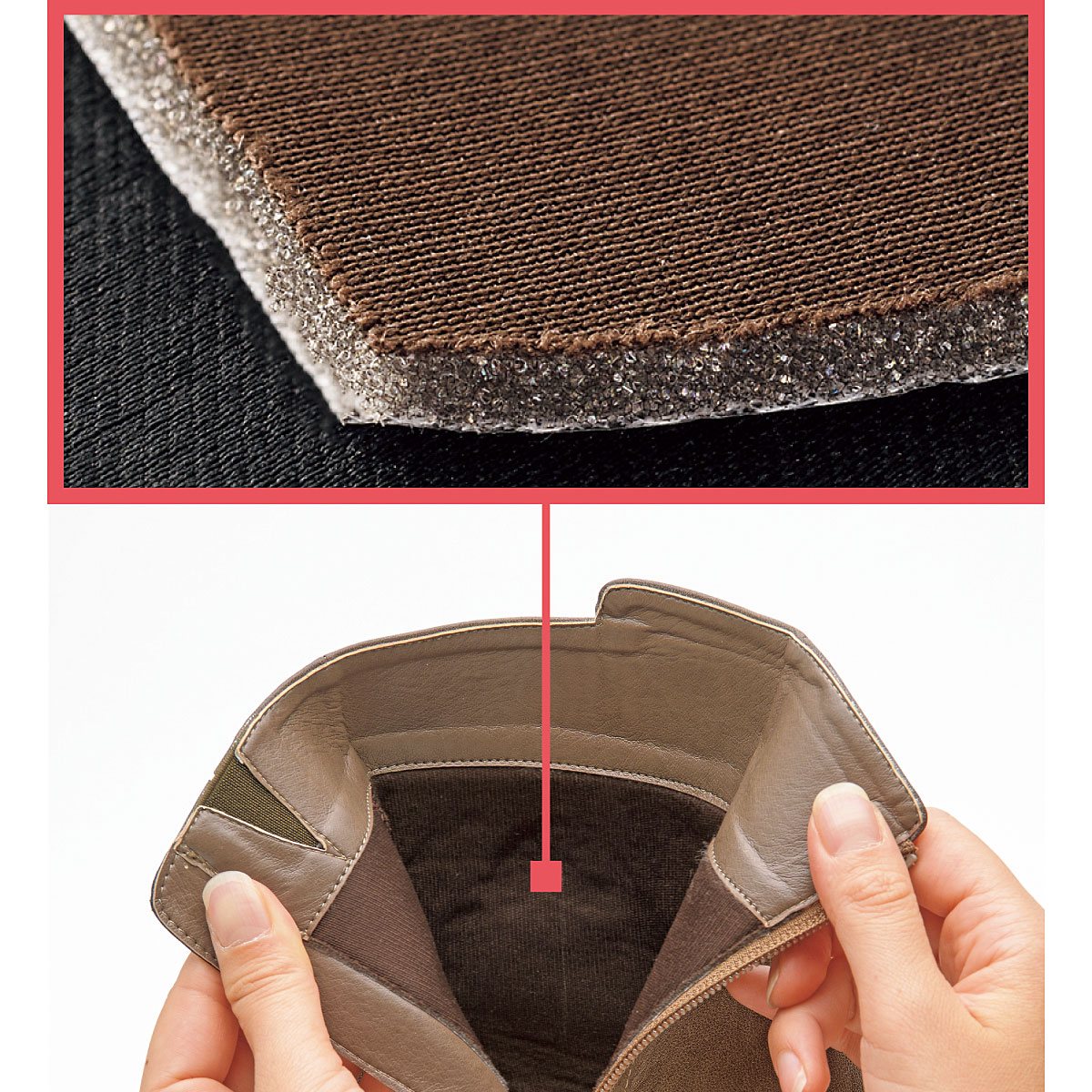 滑りにくいスクエアトゥロングブーツ 防水 防滑 はっ水 しなやかソール ファッション通販ならセシール Cecile