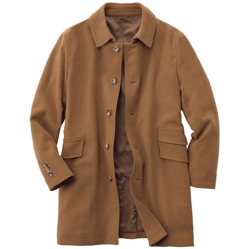 ストレッチ ウール混素材ステンカラーコート セシール Cecile