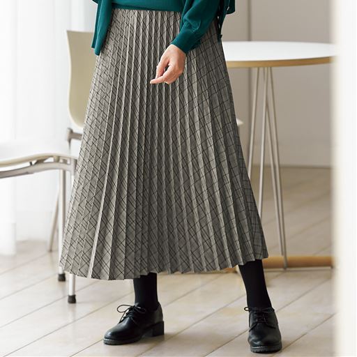 アコーディオンプリーツスカート 手洗いok セシール Cecile