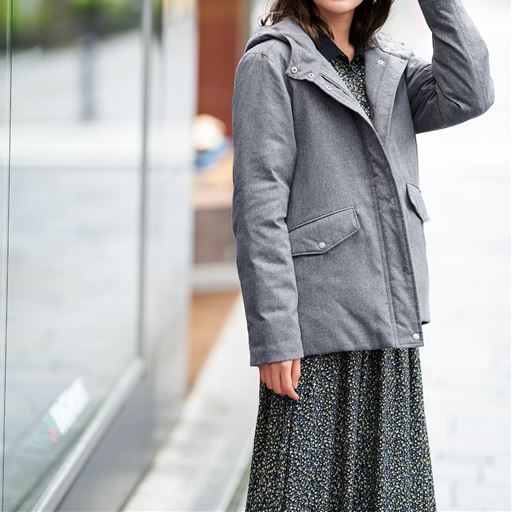 ぽっちゃりさんサイズ ファイバーダウンマウンテンパーカー はっ水 蓄熱 セシール Cecile ぽっちゃりさんサイズ ファイバーダウンマウンテンパーカー はっ水 蓄熱 セシール Cecile