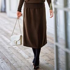 【ぽっちゃりさんサイズ】ニットスカート(抗ピル)