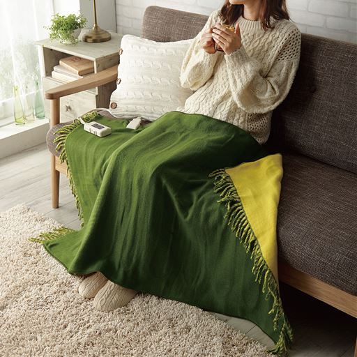 電気ひざ掛け毛布 セシール Cecile