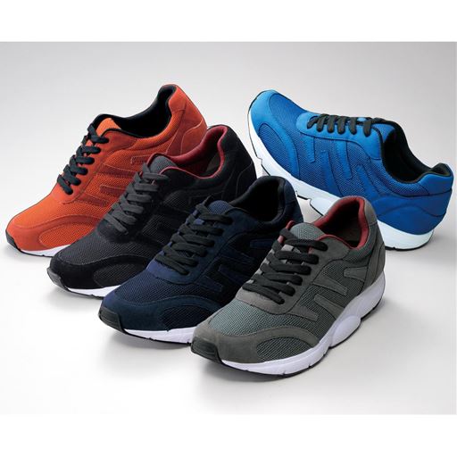 4e幅広ミッドフット ウォーキングシューズ セシール Cecile