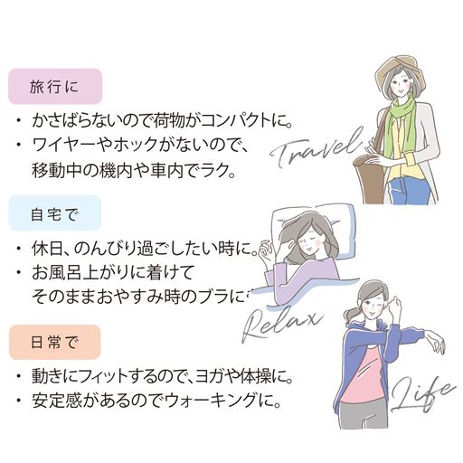 毎日着たいブラ ノンワイヤー ソフトブラ セシール Cecile