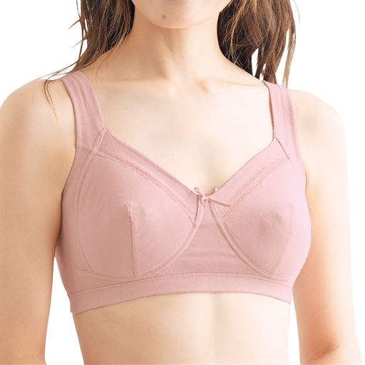 ソフトブラ 綿混 ノンワイヤー セシール Cecile ソフトブラ 綿混 ノンワイヤー セシール Cecile