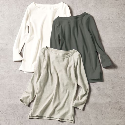 冬まで着られるあったかシンプルtシャツ セシール Cecile