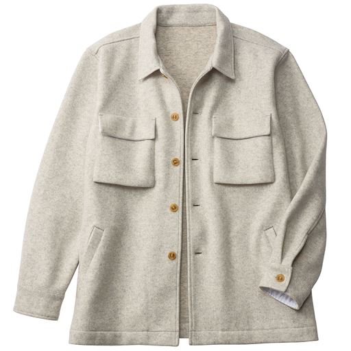 ふんわりメルトンのcpoシャツジャケット セシール Cecile