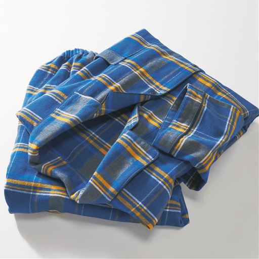 綿100 ネル先染めあったかシャツパジャマ 男女兼用 セシール Cecile