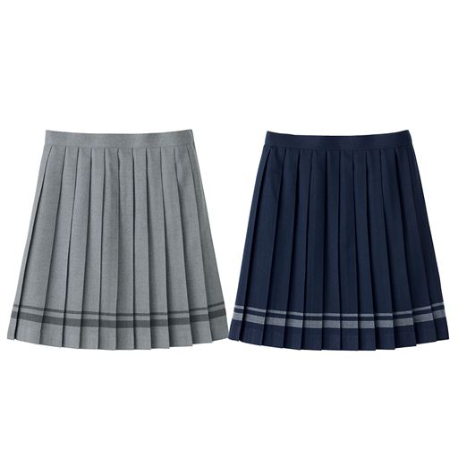 日本製ライン入りプリーツスカート 洗濯機ok スクール 制服 セシール Cecile 日本製ライン入りプリーツスカート 洗濯機ok スクール 制服 セシール Cecile