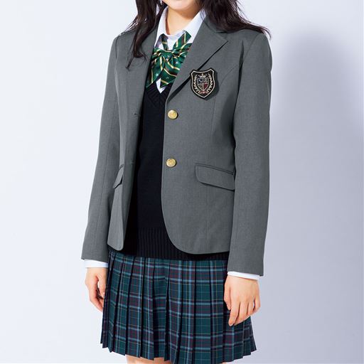 防汚 撥水加工 エンブレム付きブレザー スクール 制服 セシール Cecile 防汚 撥水加工 エンブレム付きブレザー スクール 制服 セシール Cecile
