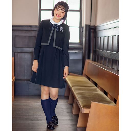 卒業式 入学式に ワンピース ボレロスーツ4点セット スクール 制服 セシール Cecile