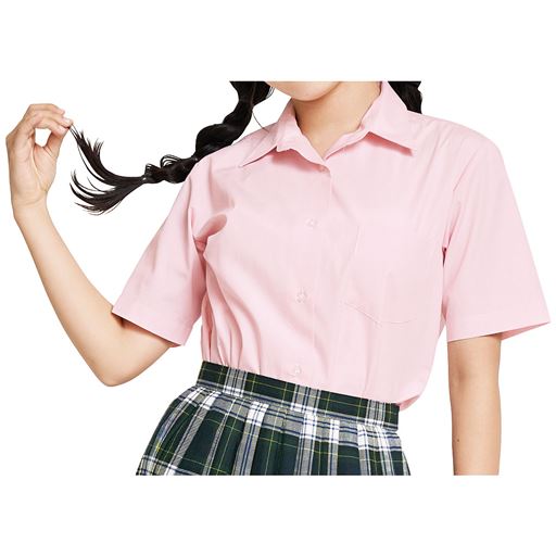 形態安定 半袖シャツ スクール 制服 ガールズ セシール Cecile