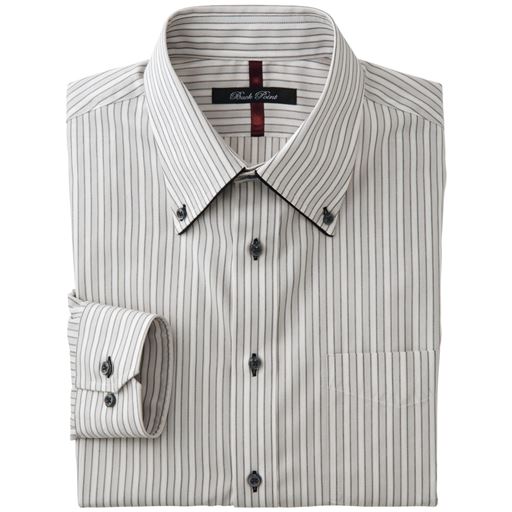 抗菌防臭機能付き 形態安定デザインyシャツ ゆったりシルエット セシール Cecile