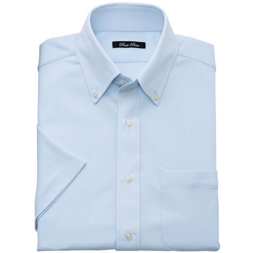 吸汗速乾 抗菌防臭 ポロシャツ素材のワイシャツ 半袖 クールビズにも対応 メンズビジネス セシール Cecile