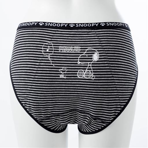 ネット限定 キャラクター サニタリーショーツ 夜用 スヌーピー はき込み丈浅め セシール Cecile