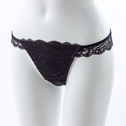 ネット限定 総レースtバックショーツ セシール Cecile