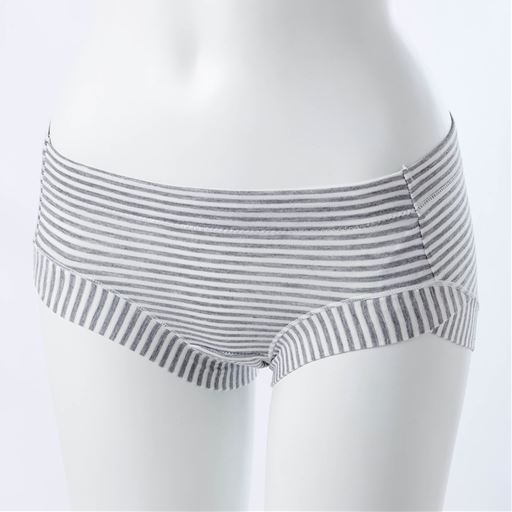 ネット限定 ぐっすりんボーダーショーツ はき込み丈浅め セシール Cecile
