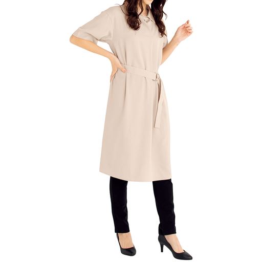 ネット限定 シャツワンピース サッシュベルト付き セシール Cecile ネット限定 シャツワンピース サッシュベルト付き セシール Cecile