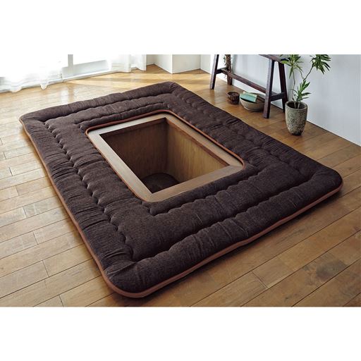 掘りごたつ専用 ラグ はっ水加工 セシール Cecile