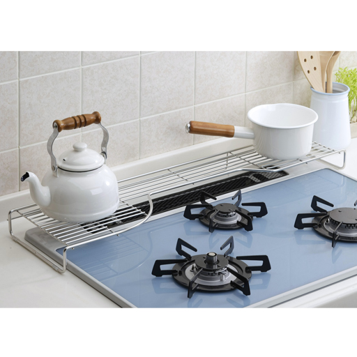 ステンレス製コンロ奥ラック セシール Cecile