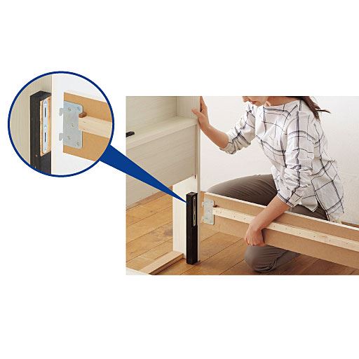 マット付きベッド 組み立て簡単 セシール Cecile