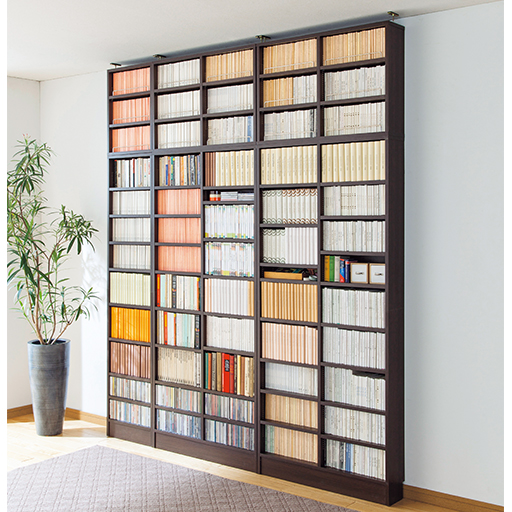 高さ違いの本がすっきり収まる壁面本棚 オープン セシール Cecile