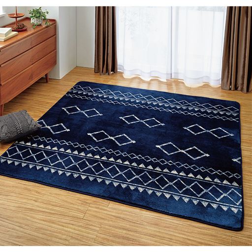 ふっくらラグ 北欧幾何 セシール Cecile