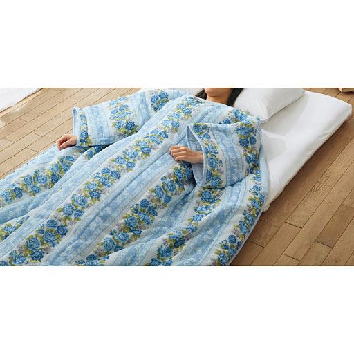 綿ガーゼ花柄かいまき セシール Cecile