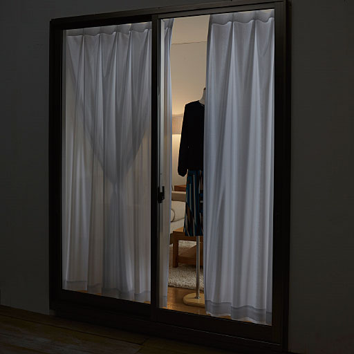 レースカーテン 光の調整ができる二重タイプ セシール Cecile