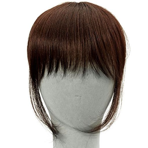 人毛100 前髪 分け目用ヘアピース セシール Cecile