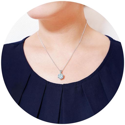 4 5ctキュービックジルコニア ダイヤペンダント セシール Cecile
