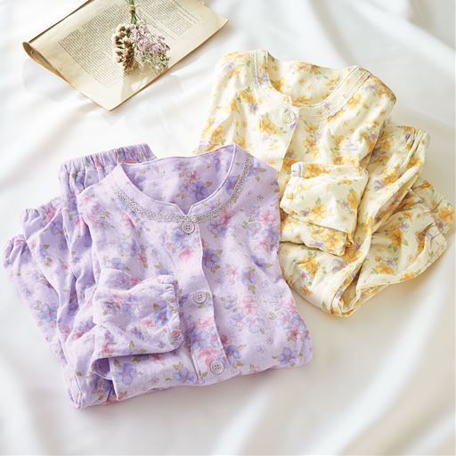 日本製のニットガーゼパジャマ 綿100 セシール Cecile 日本製のニットガーゼパジャマ 綿100 セシール Cecile