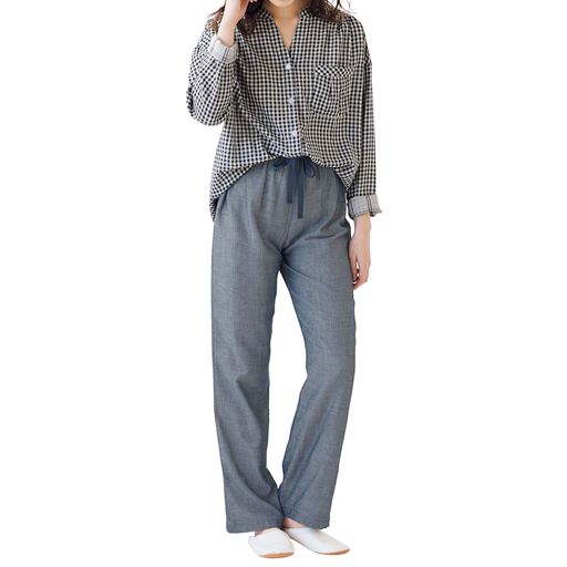 ダブルガーゼの巣ごもりパジャマ 綿100 セシール Cecile