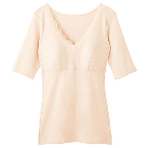 ソフトカップ付5分袖 セシール Cecile ソフトカップ付5分袖 セシール Cecile