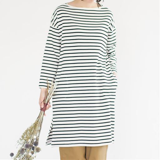 愛されボーダーチュニック 洗濯機ok セシール Cecile